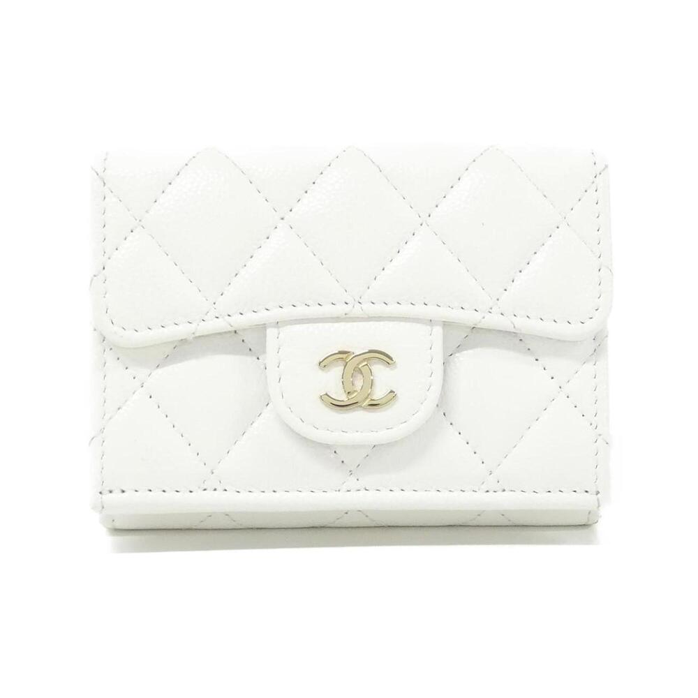 CHANEL Authentic White Wallet